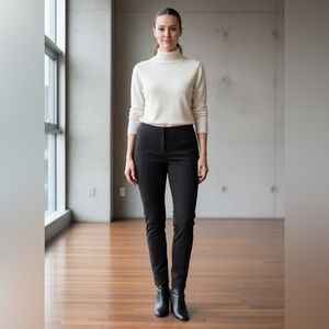 Donna Karan Women's Black Slim Ankle Pants - Classic Stretch Size 6